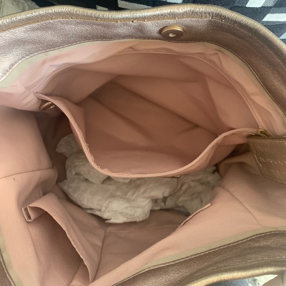 Coach Zoe Metallic Gold bag - medium - Picture 11 of 12